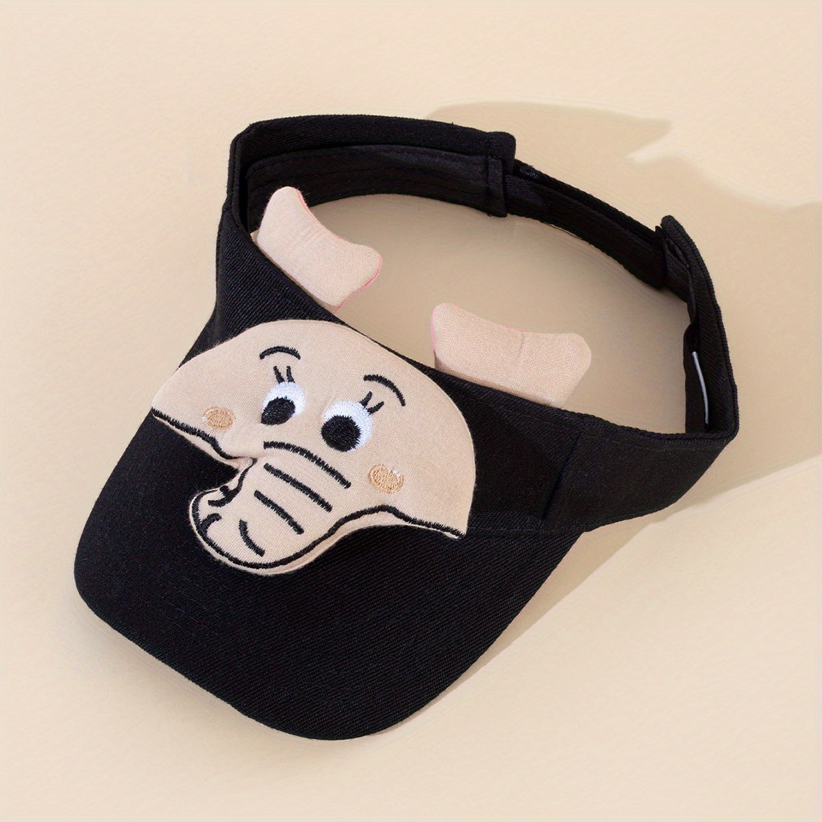 Animal Patch Visor Hat Lightweight Cartoon Sun Hat Women Casual Sunscreen Ponyta