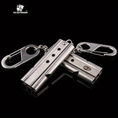 Metal Survival Whistle Keychain Life-saving for Outdoor Camping