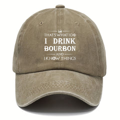 Funny Print Baseball Cap Distressed Vintage Style