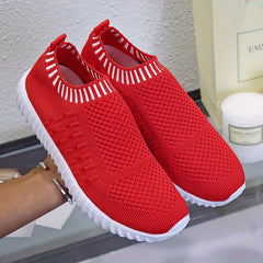 Women's Slip On Sock Sneakers Anti-skid Low Top Sports Shoes