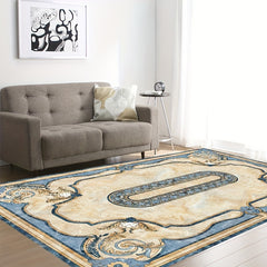 Boho Anti Fatigue Kitchen Rug Vintage Non Slip Soft Faux Sheepskin Floor Mat