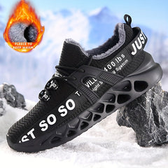 Men's Lightweight Winter Sneakers with Fuzzy Lining