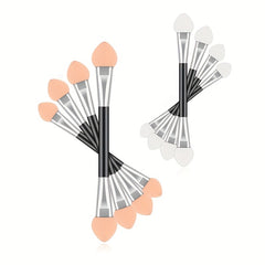 4pcs Double Head Eyeshadow Applicators Makeup Brush Sponge