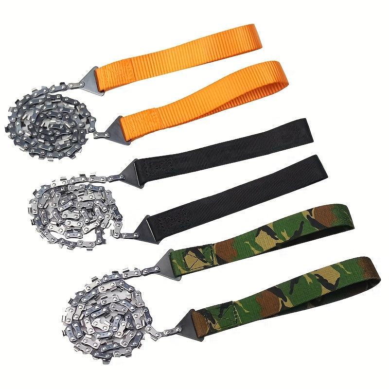 Portable 11-Tooth Steel Hand Chain Saw 24 inch Garden Pruning Tool