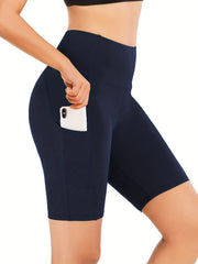 High Waist Skinny Biker Shorts Sports Yoga High Stretch Shorts
