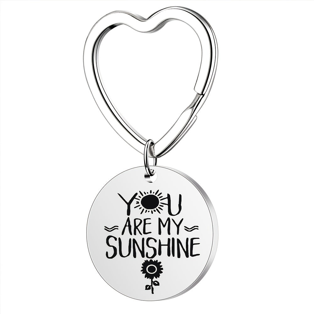 Sunshine Stainless Steel Keychain Necklace