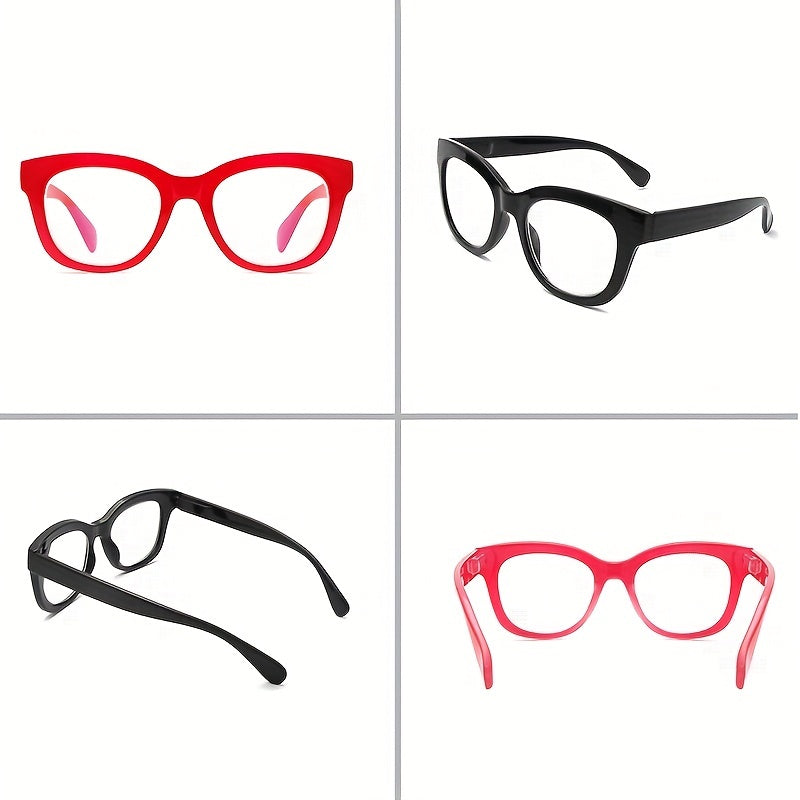 3 Pair Anti Blue Light Reading Glasses With Bag and Cloth