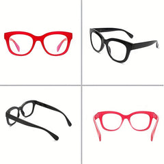 3 Pair Anti Blue Light Reading Glasses With Bag and Cloth