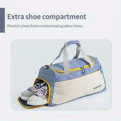 Large Capacity Fitness Tote Bag Waterproof Wet And Dry Separation Travel Bag