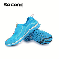 SOCONE Men's Barefoot Water Shoes Quick Dry Slip Beach Aqua Socks Summer