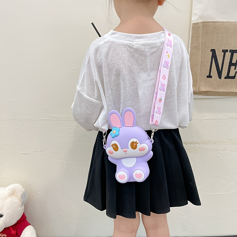 Cartoon Character Silicone Messenger Shoulder Bag