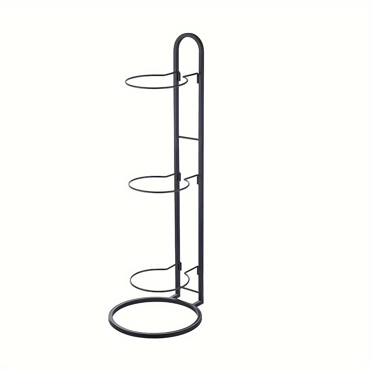 3-Layer Ball Storage Rack Carbon Steel Basketball Display Stand