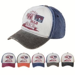 Unisex Adjustable Baseball Cap with Broken Hole for Outdoor Sport