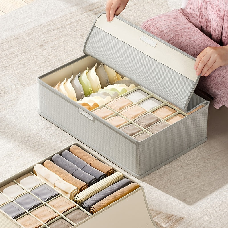 Stylish Oxford Cloth Flip Underwear Storage Box