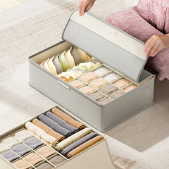 Stylish Oxford Cloth Flip Underwear Storage Box