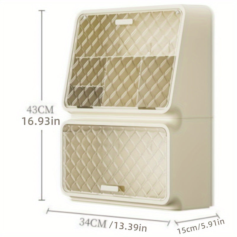 1pc Cup Storage Rack Dust proof Desktop Tea Cup Holder Cabinet