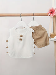 2pcs Baby Boys Tank Top & Shorts Set for Summer