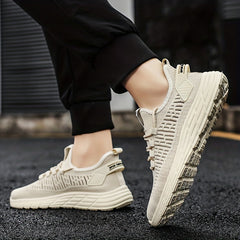 Men's Mesh Slip-On Sneakers Lace-Up Athletic Shoes