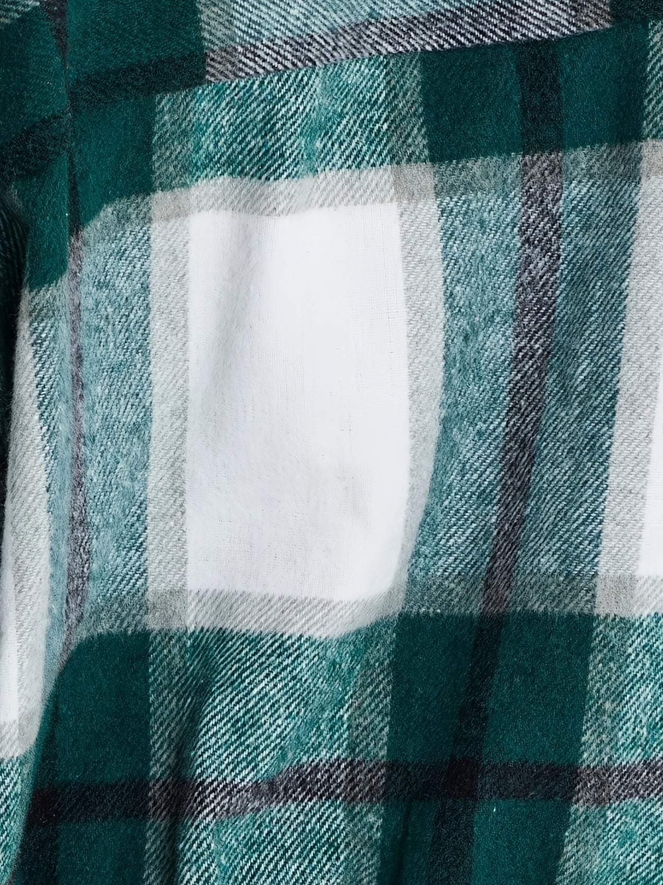 Plaid Print Button Front Jacket Casual Long Sleeve Versatile Outerwear