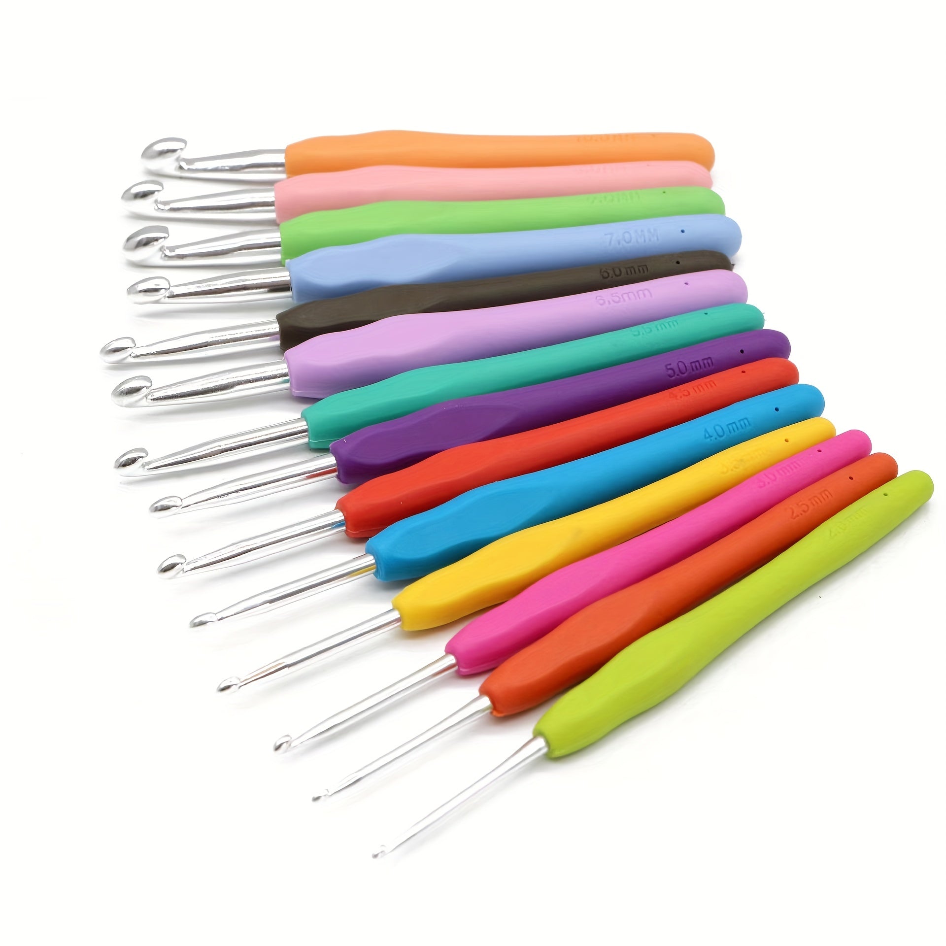 Ergonomic Soft Handle Crochet Hooks Set for Arthritis - Random Color