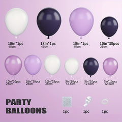 128pcs Purple Balloon Arch Kit Garland For Party Decorations