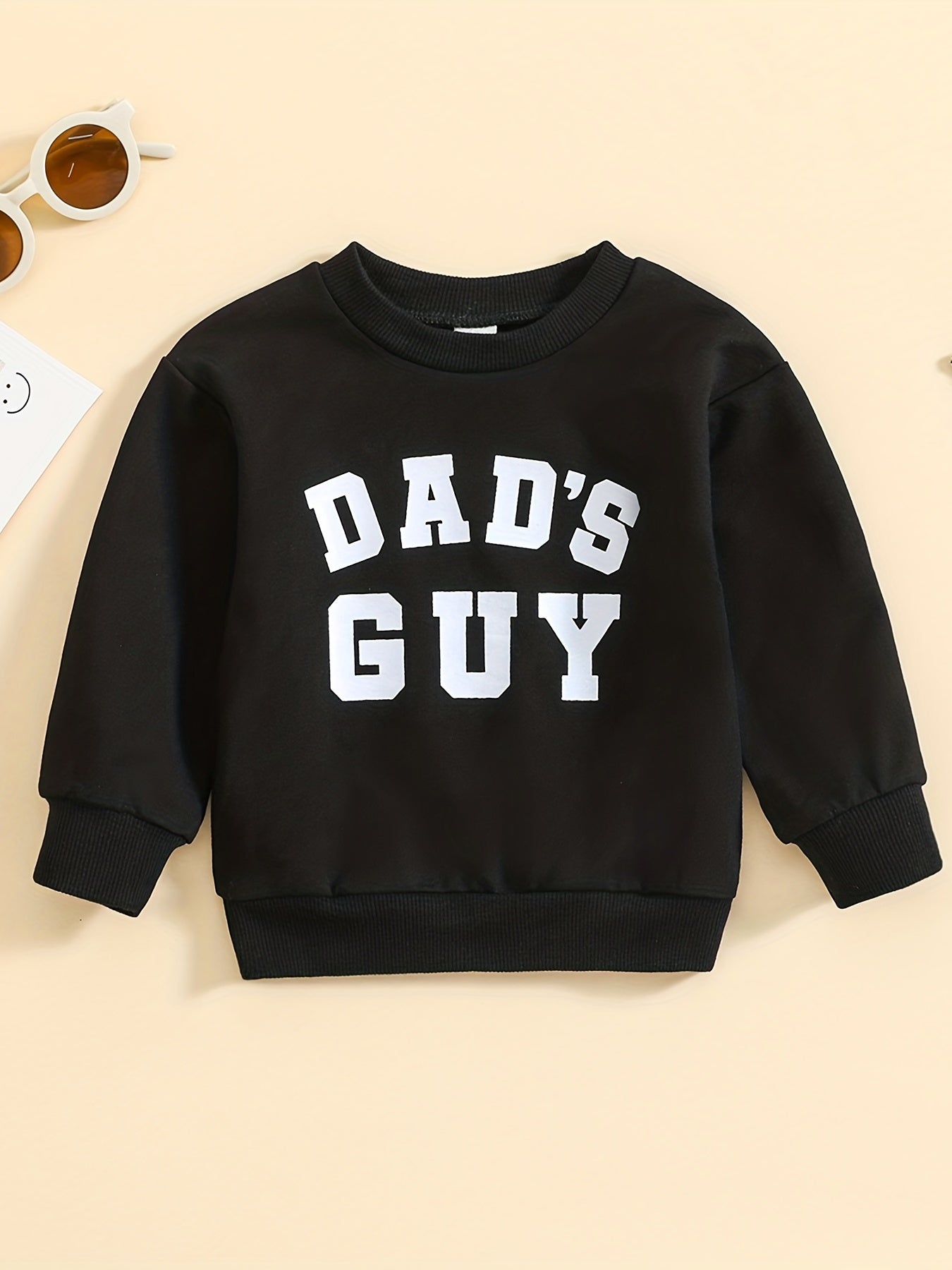 Baby Boys Casual Long Sleeve Sweatshirt Toddlers Letter Print Pullover Tops