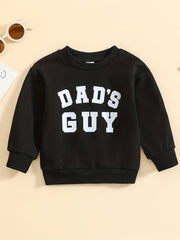 Baby Boys Casual Long Sleeve Sweatshirt Toddlers Letter Print Pullover Tops