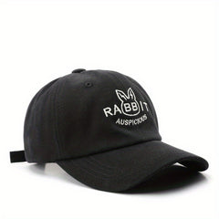 Rabbit Embroidery Baseball Cap Casual Cartoon Sun Hat Solid Sports Golf Dad Hats