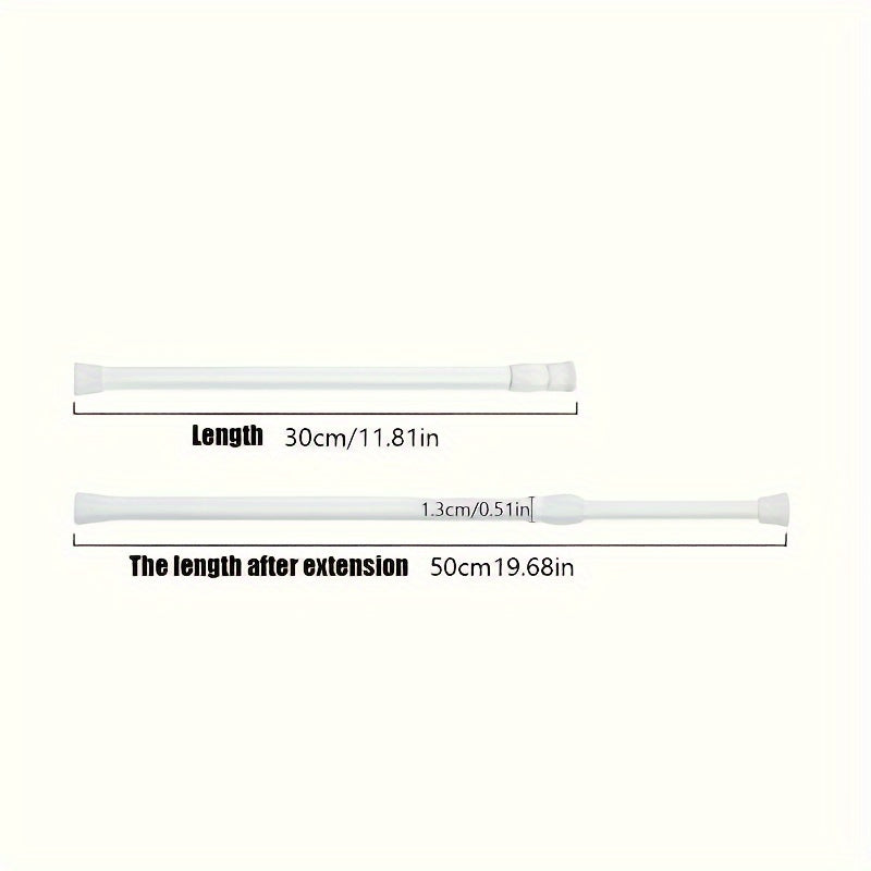 Telescopic Curtain Rod for Bathroom and Bedroom Punch-Free