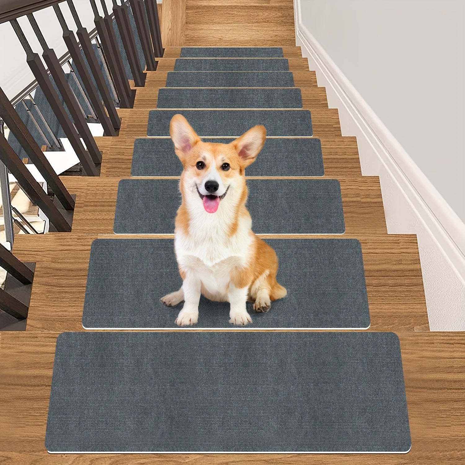 15pcs Carpet Stair Treads Non Slip Indoor Carpet 44 X 18 Stair Runners