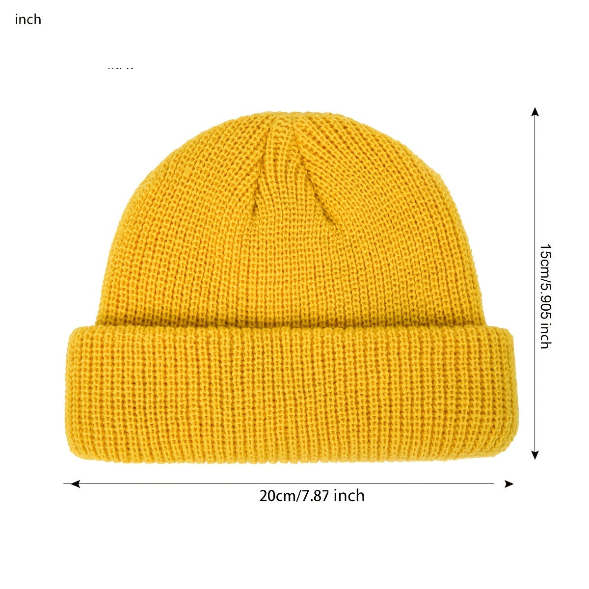 Warm Melon Skin Hat Wool Hat Men's Women's Knit Hat Elastic