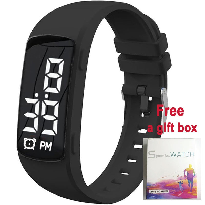 Smart Fitness Watch for Teenagers - Digital Alarm Stopwatch Pedometer