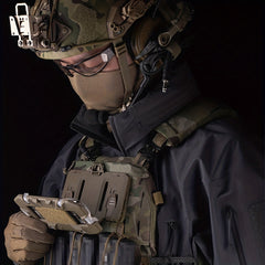 Tactical Molle Phone Holder Chest Phone Mount for Airsoft