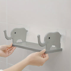 Gray Elephant Storage Rack for Kitchen and Bathroom