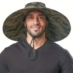 Oversized Brim Bucket Hat for Outdoor Sun Protection