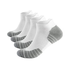 Breathable Men's Running Ankle Socks 4-Pack Moisture Wicking Comfort