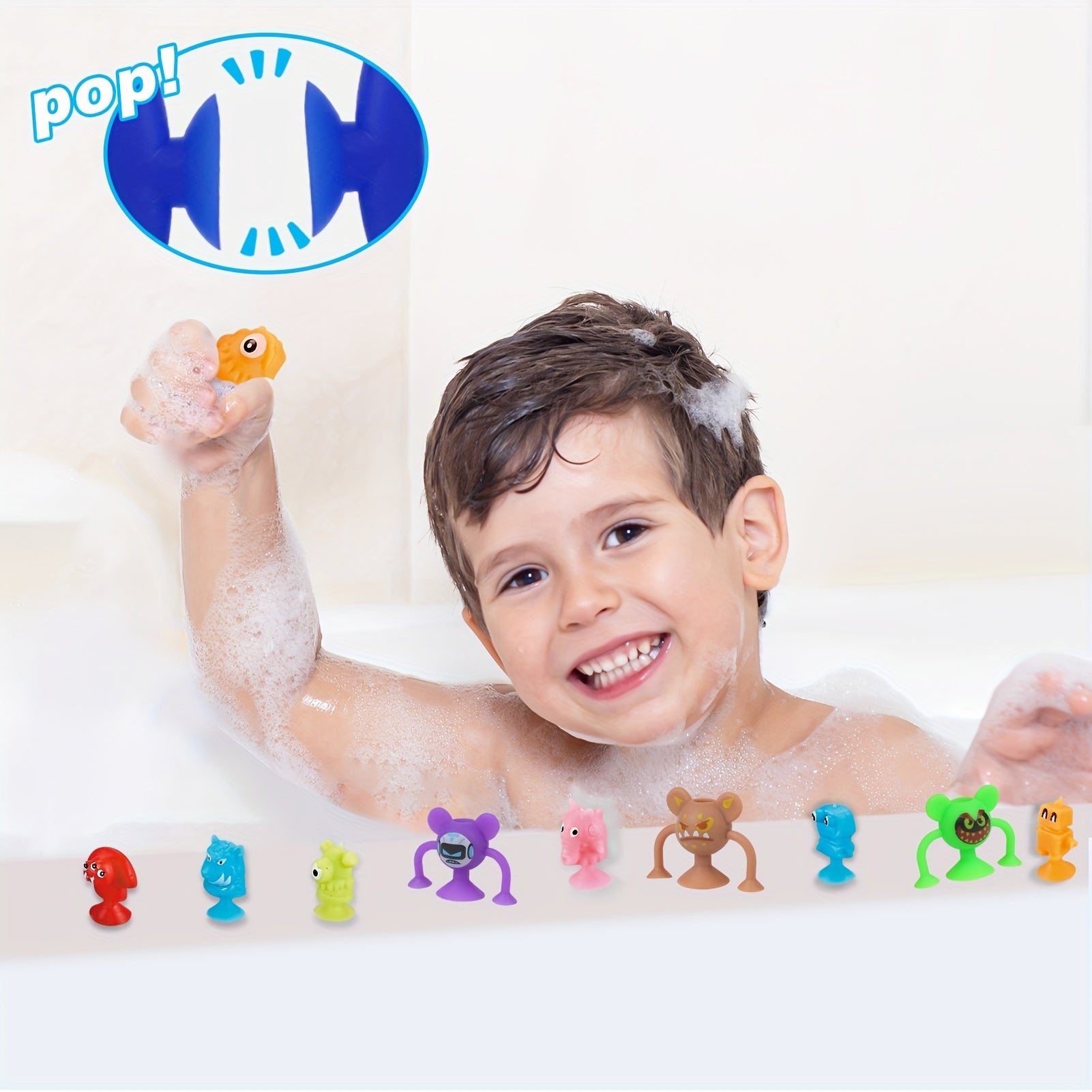 50pcs Suction Cup Monster Toys Party Favors Stress Relief Halloween Christmas