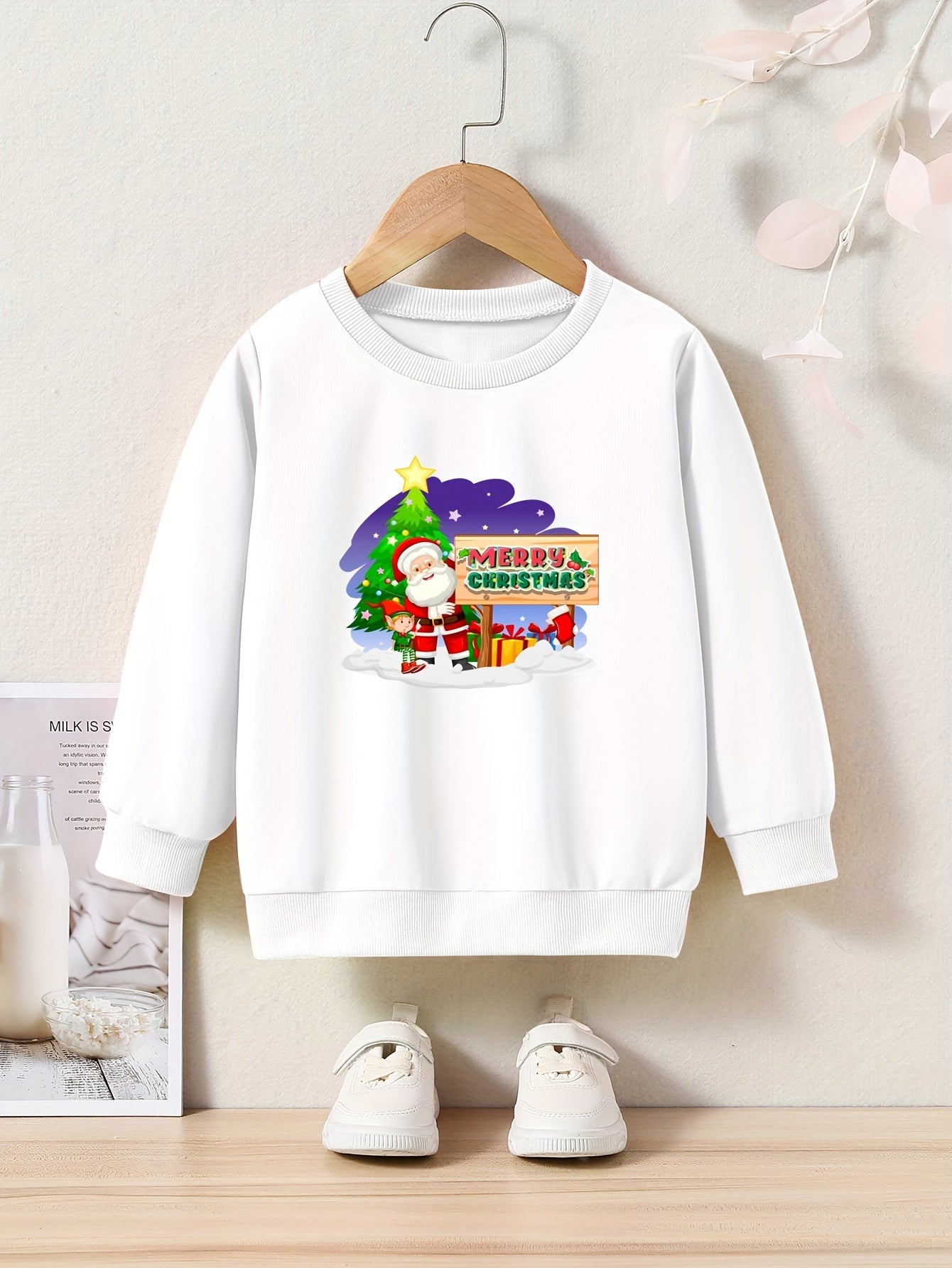 Dreamy Christmas Night Crew Neck Sweatshirt Kids Clothes Gift