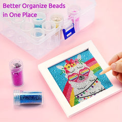 Small Storage Bottle With Plastic Box DIY Diamond Painting Acc