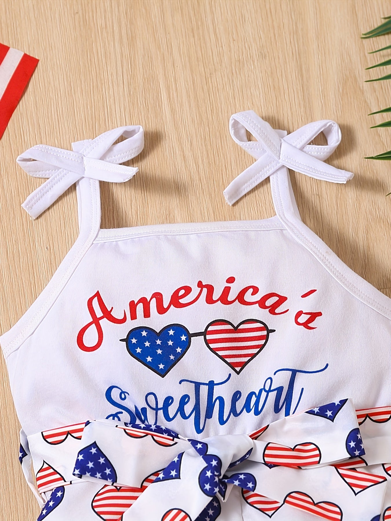 Toddler Girl Independence Belted Cami Romper
