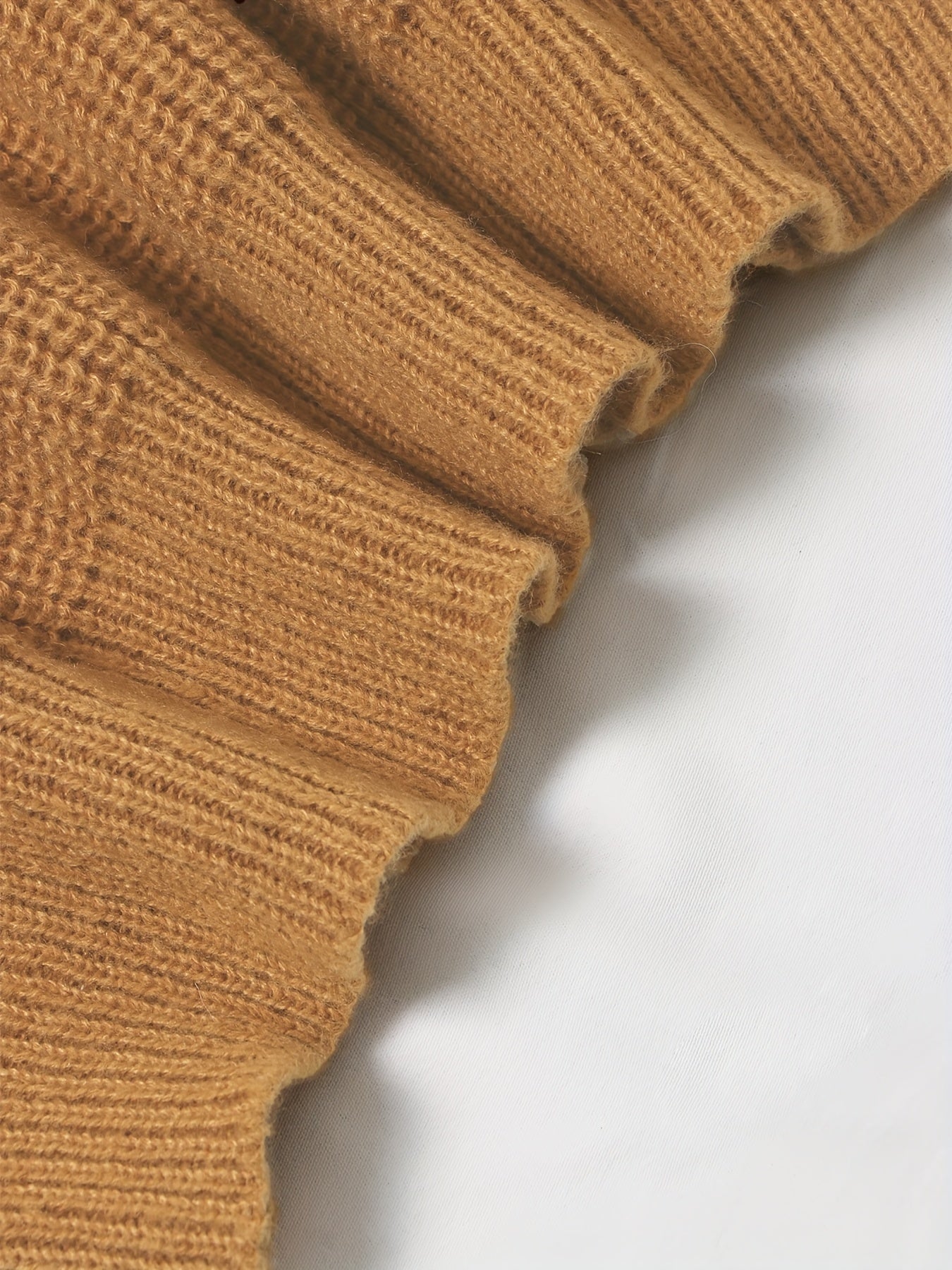 Solid Lantern Sleeve Cold Shoulder Knit Pullover Jumper