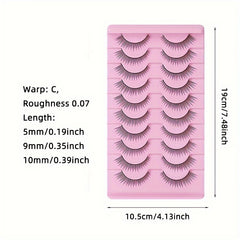 Fluffy Faux Mink Lashes Natural Look 10Pairs