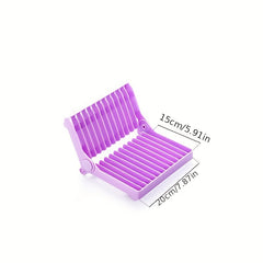 Large Foldable Kitchen Storage Rack with Drain Board & Cup Holder