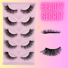 Long Fluffy Thick Cat Eye Lashes for Volume and Lengthening