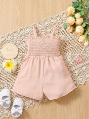 Baby Girls Bowknot Cami Romper Summer Clothes