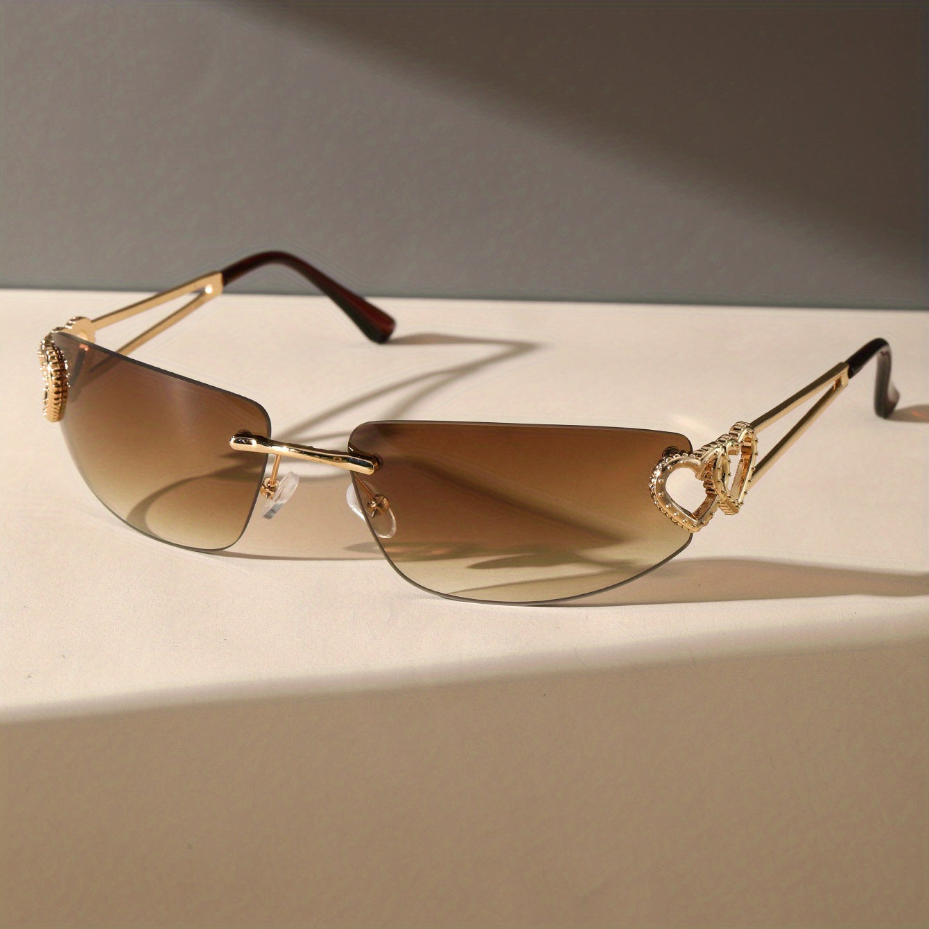 Y2K Heart Hollow Gradient UV400 Sun Shades