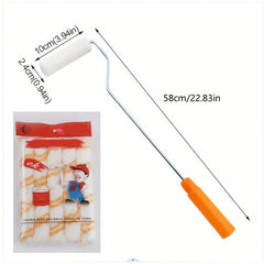 1pc Handle 10pcs Roller Cores Latex Paint Coating Roller Brush 10 16 Cm