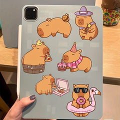 8pcs Capybara Journal Series Graffiti Stickers DIY Creative Toy