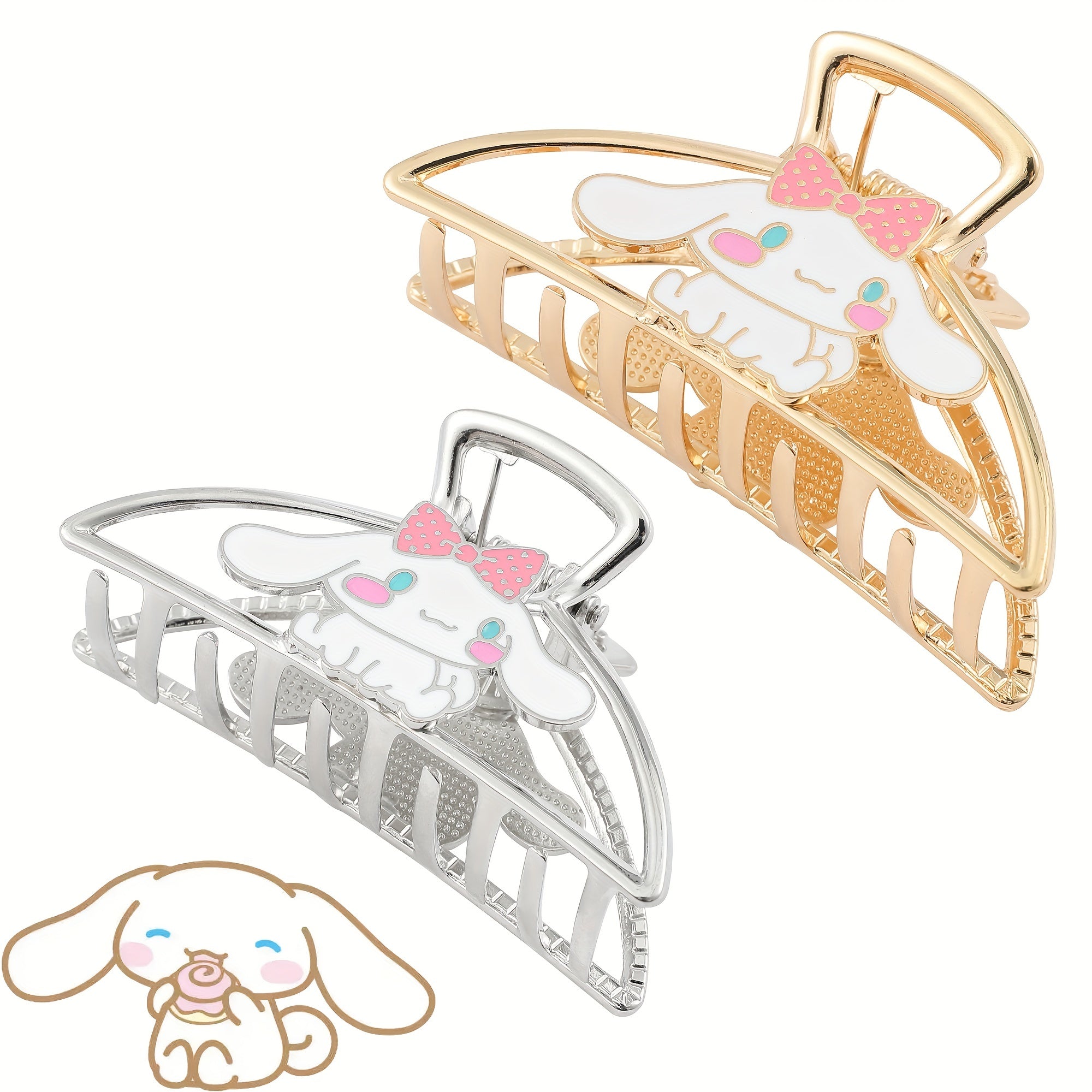Cute Anime Hair Clip Geometric Metal Girl Hair Accessories Cosplay Jewelry