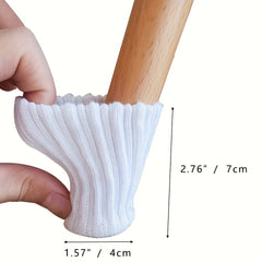 24pcs Chair Leg Protectors Knitted Furniture Socks Floor Protector Anti-slip